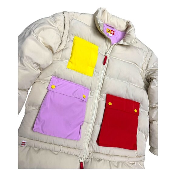 LEGO Deconstructed Winter Puffer Parka Insulated Vest & Coat Womens Small - Picture 8 of 8
